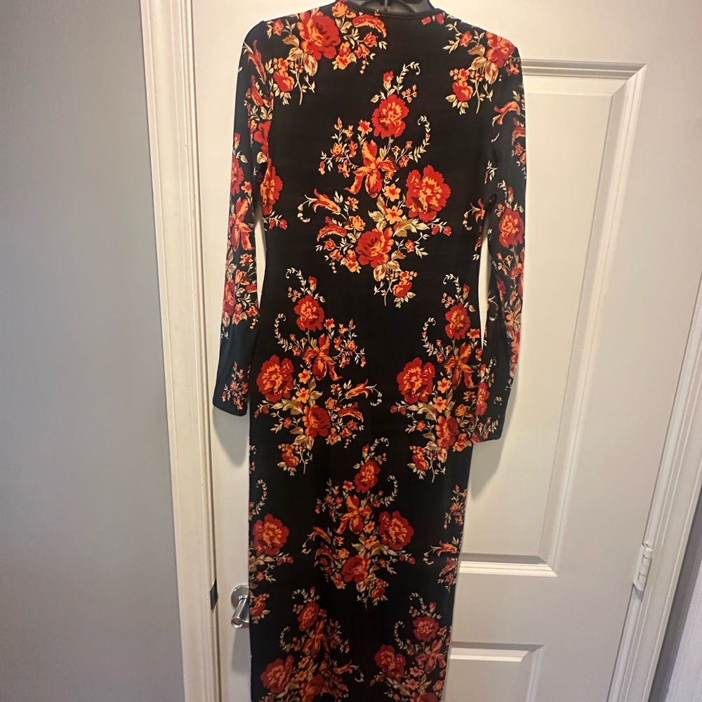 Reformation bodycon Midi Longsleeve dress